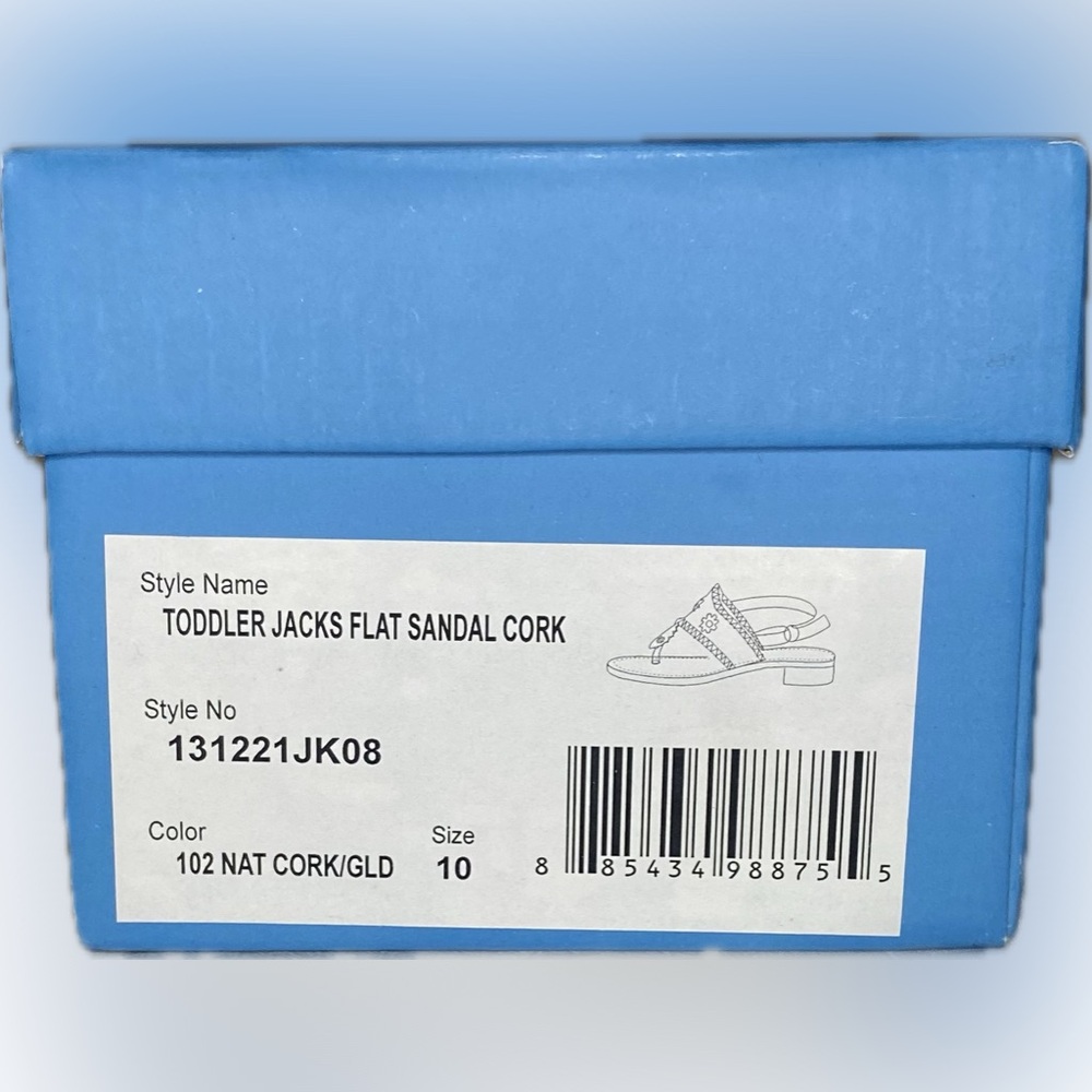 JACK ROGERS ❤️🆕 TODDLER SANDALS SIZE 10 NEW IN BOX - Picture 8 of 8